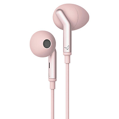 Libratone Q Adapt Noise Cancelling Lightning In Ear Headphones with Mic/Remote, for iOS Devices Rose Pink